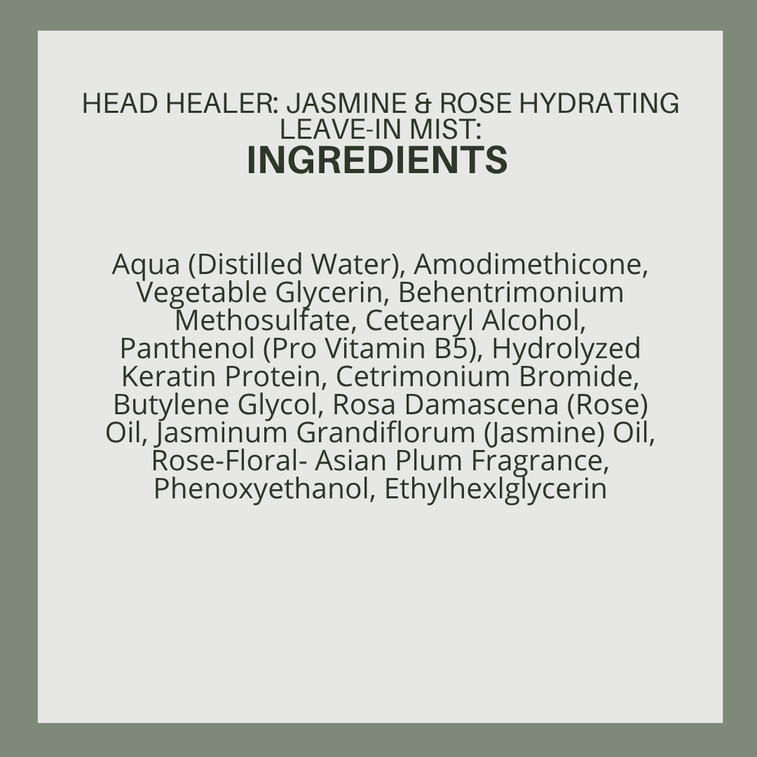 Head Healer: Jasmine & Rose Hydrating Leave-In Mist