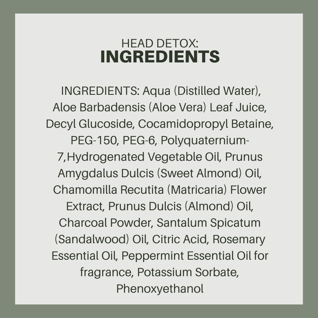 Head Detox: Charcoal & Chamomile Clarifying Shampoo