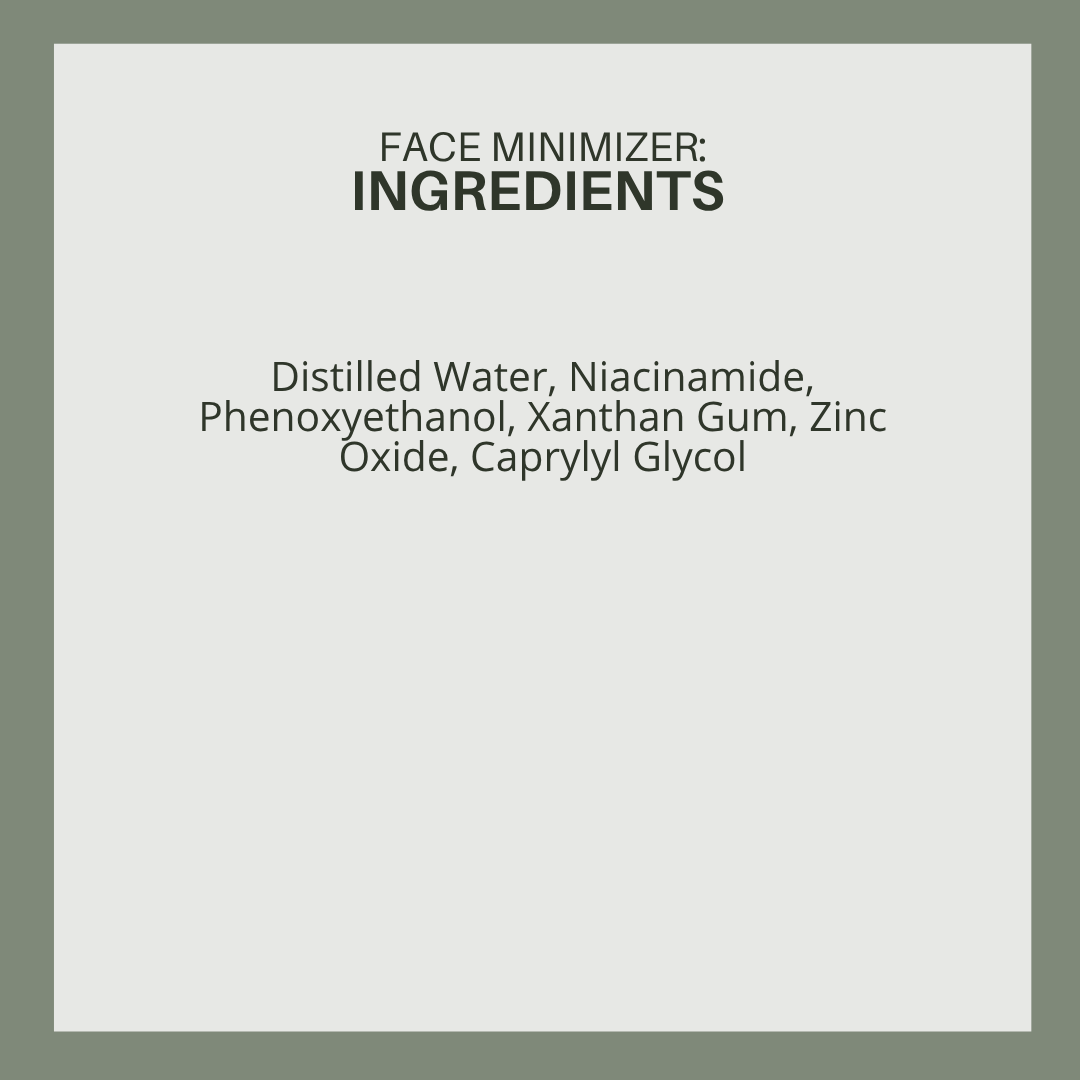 Face Minimizer: Pore Control Serum with 10% Niacinamide + 1% Zinc