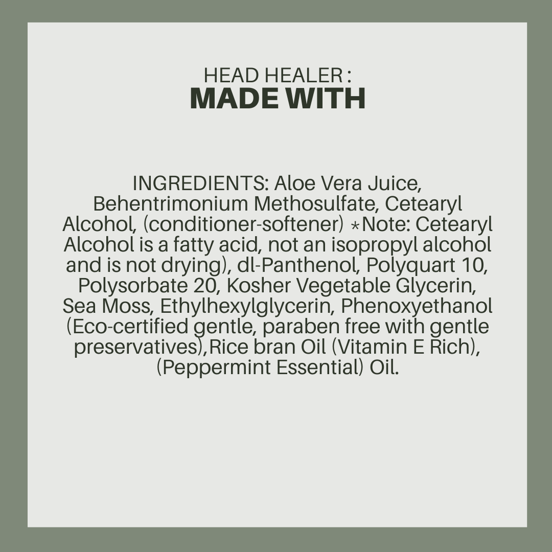 Head Healer: Sea Moss & Peppermint Leave-In Detangle Mist