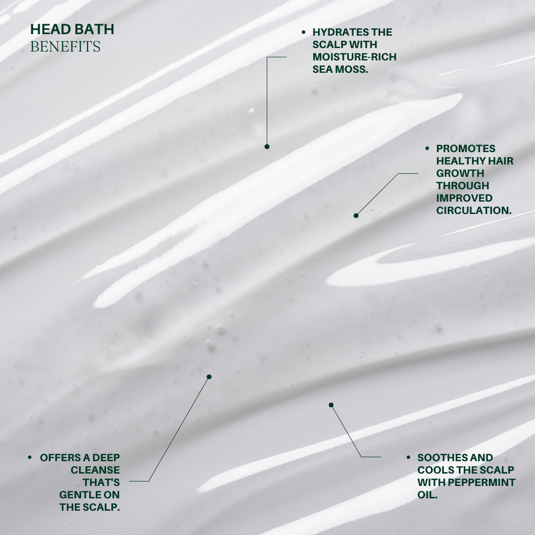 Head Bath: Sea Moss & Peppermint Shampoo