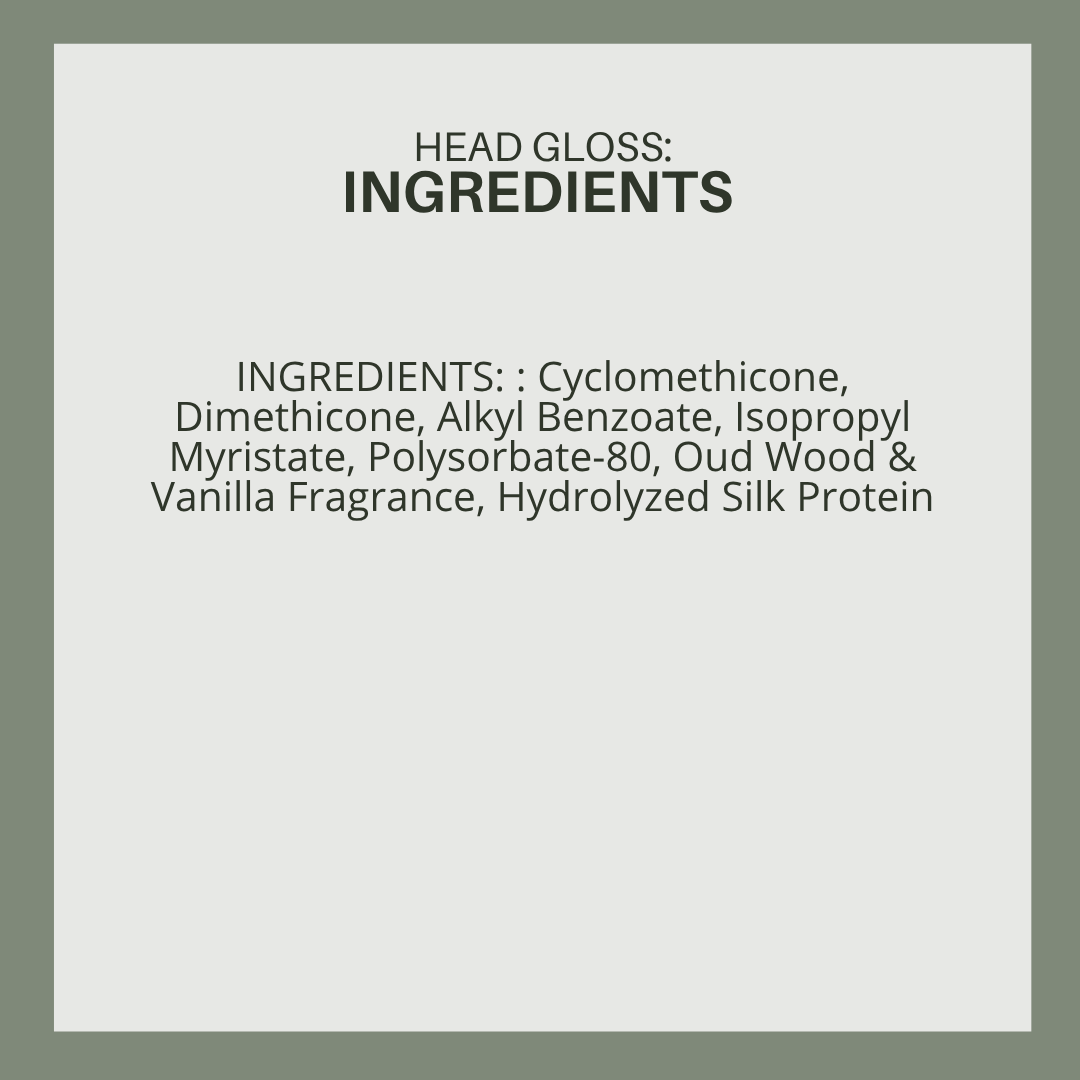 Head Gloss: Silkening Heat Protect & Shine Serum