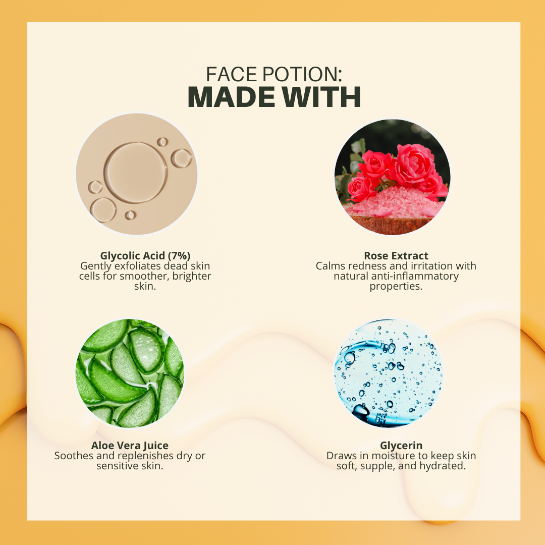 Face Potion: Pore Refining Toner with 7% Glycolic Acid